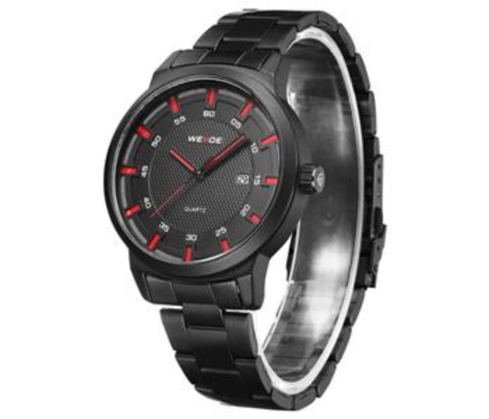 Weide WD 002MB Mens Analog Watch Black and Red - Zoom Image 1