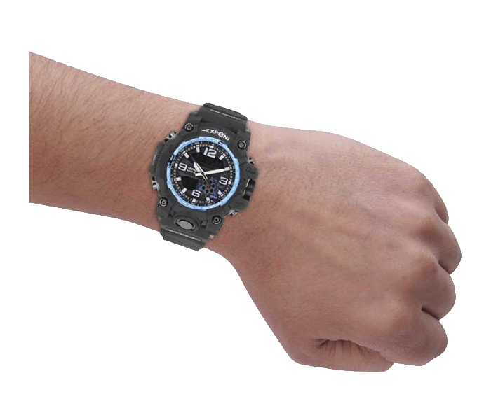 EXPONI Watch 3293 Dual Display Analog Digital Watches Sport Watch for Men  Shockproof IP Plating Case Water Resistant 20Bar Digital Jam Tangan Exponi  Lelaki 男士防水手表 | Lazada