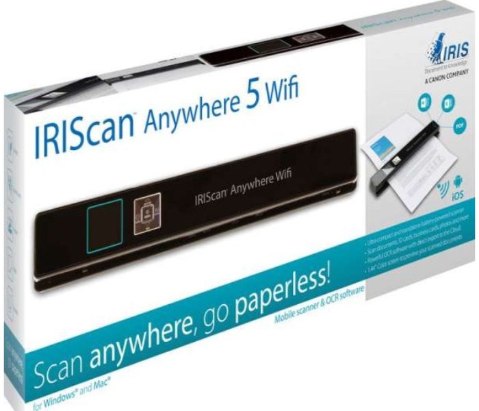 IRIS 458846 Scan Anywhere 5 Wifi Portable Scanner Black - Zoom Image 1