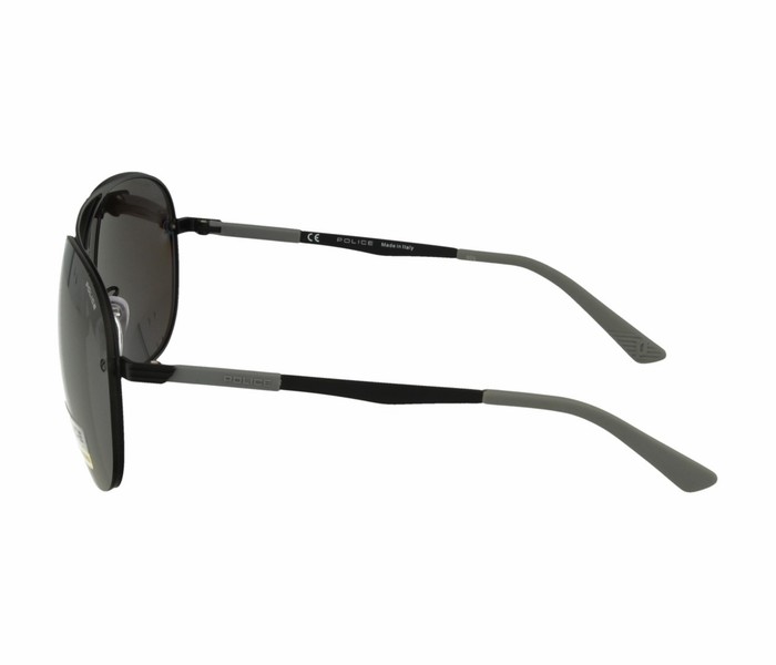 Police SPL379 531P Aviator Black Frame & Grey Mirrored Sunglasses for Unisex - Zoom Image 1