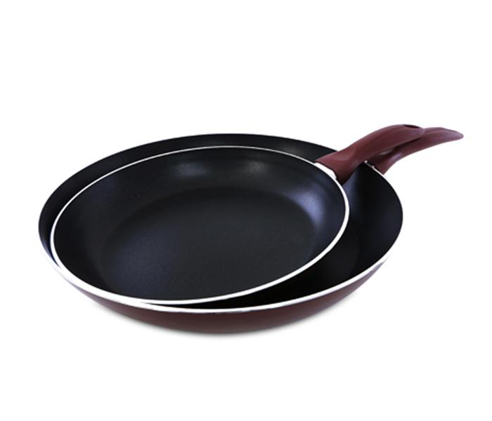 Royalford RF1754-FP  2 Pieces Fry Pan Set - Maroon - Zoom Image 1