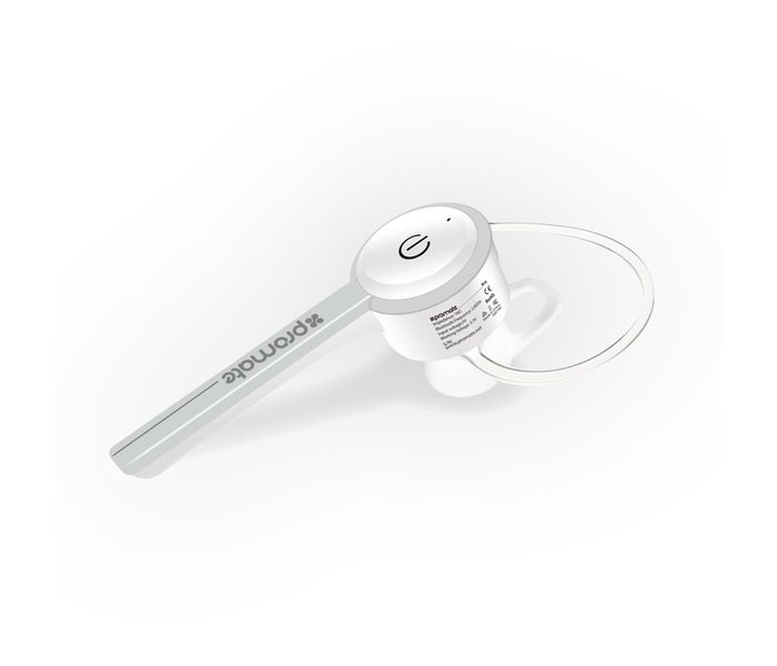 Promate Ace Ultra-Slim Bluetooth Headset, White - Zoom Image 7