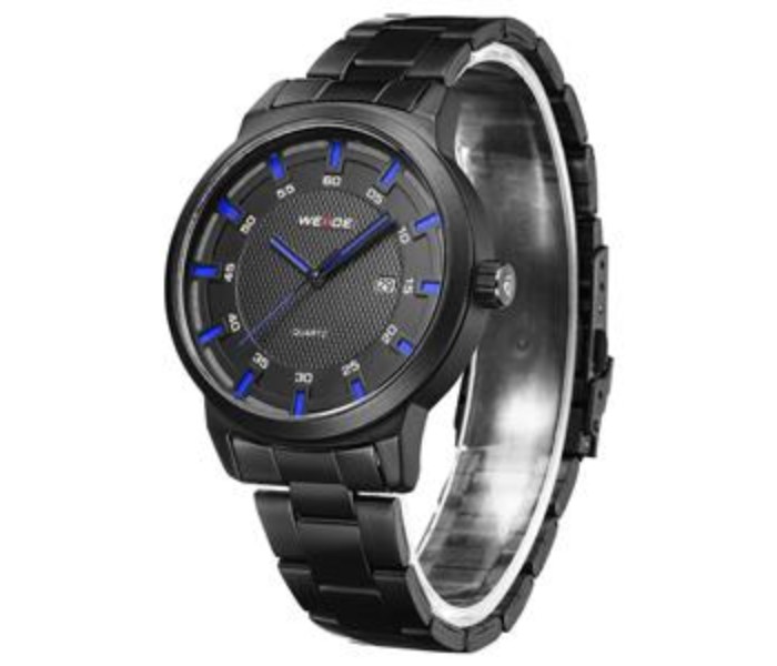 Weide WD 002MB Mens Analog Watch Black and Blue - Zoom Image 1