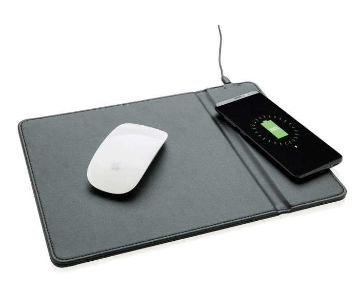 WCMP112 Wireless Charging and Mouse Pad Black - Zoom Image