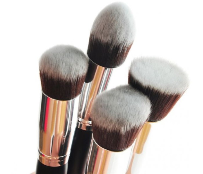 Synthetic Kabuki Makeup Brush Set 4 Piece SMB04  Black - Zoom Image 1