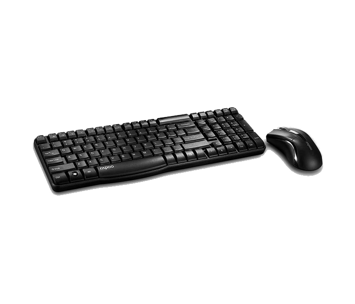 Rapoo X1800 Combo Wireless Optical Mouse & Keyboard - English, Black 11500 - Zoom Image 3