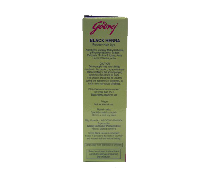 Godrej Black Henna Hair Dye Powder - Pack of 5 - Zoom Image 1