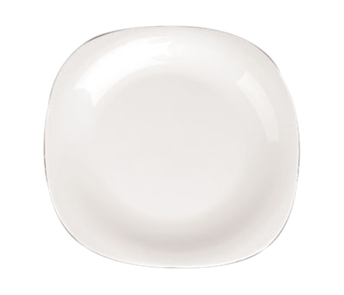 Royalford RF7049 10-inch Opal Ware Square Soup Plate - White - Zoom Image