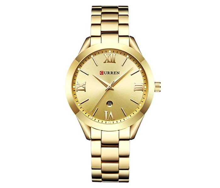 Curren 9007 Fashion Design Luxury Watch For Women Gold - Zoom Image