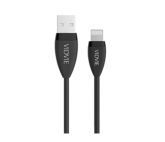 Vidvie CB-402 Data Cable for Apple iPhone - 1 Meter, Black - Zoom Image 2