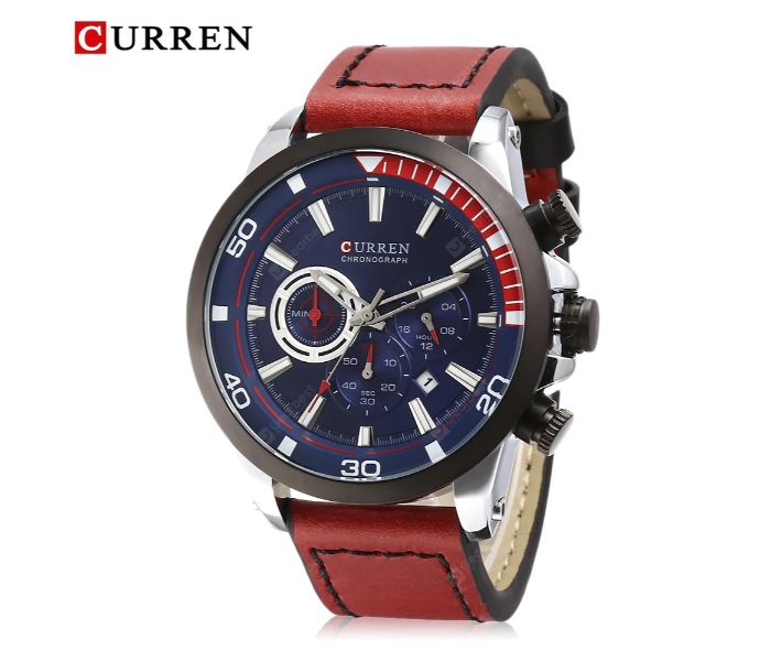 Curren 8310 Fashionable Quartz Watch For Men Blue - Zoom Image 1