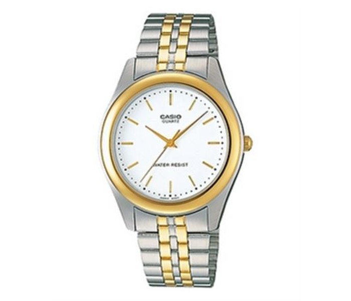 Casio MTP-1129G-7ARDF (CN) Mens Analog Watch White and Silver - Zoom Image