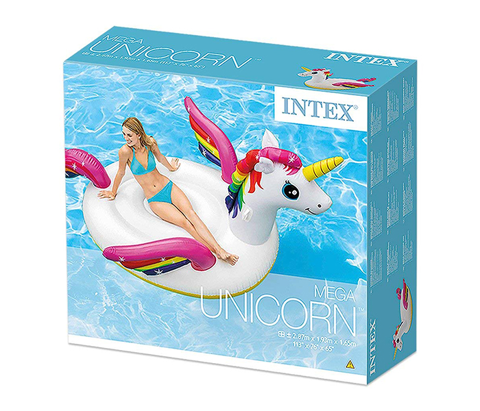 Intex ZX-57281 287 x 193 x 165CM Inflatable Mega Unicorn Pool Tube - Zoom Image 1