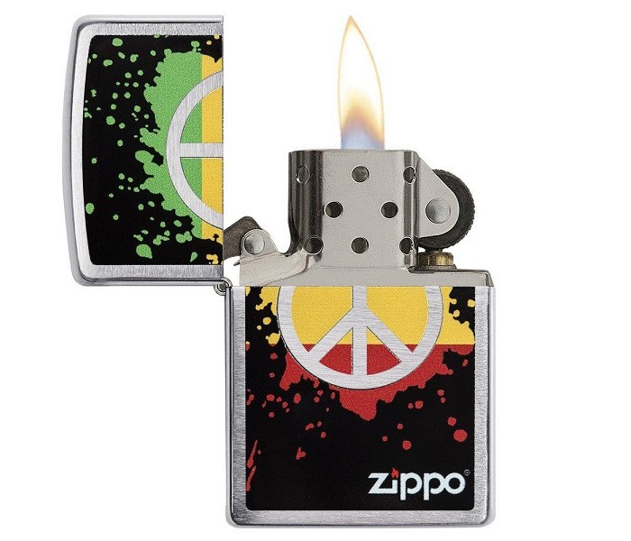 Zippo 29606 200 Peace Splash Lighter Multicolor - Zoom Image 1