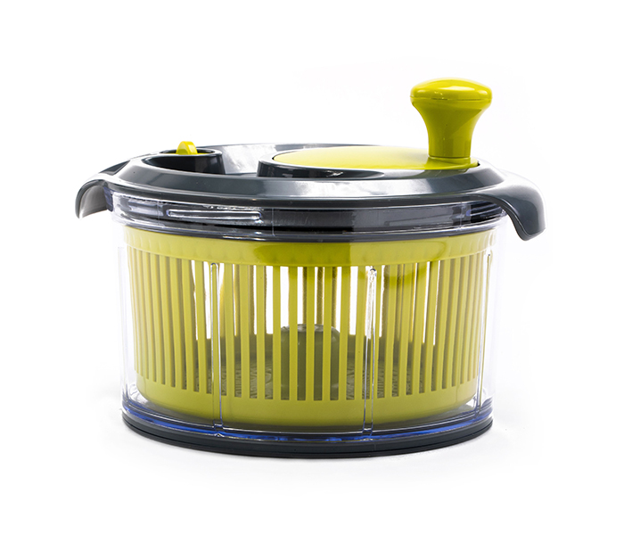 Royalford RF8741 25cm Mini Salad Spinner - Green & Grey - Zoom Image 3