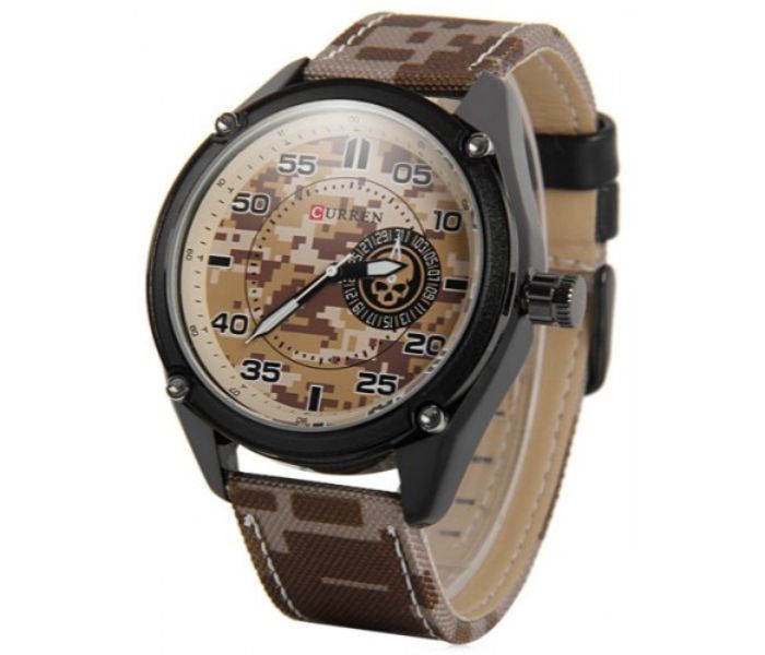 Curren 8183 Analog Watch For Men Brown - Zoom Image 1