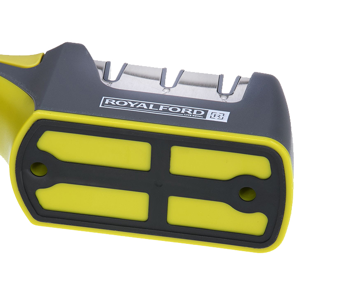 Royalford RFU9032 3 Stage Knife Sharpener - Green - Zoom Image 3