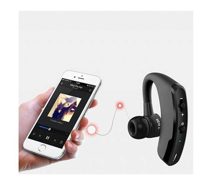 New V9 Wireless Bluetooth In Ear Headset Earphone With Mic - Black - Zoom Image 2