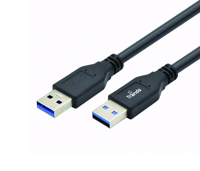 Trands TR-CA372 USB 3.0 A Male to A Male Cable - Black - Zoom Image 2