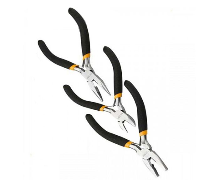 Offal PTS82 3 Piece Professional Plier Tool Set Black and Silver - Zoom Image 1