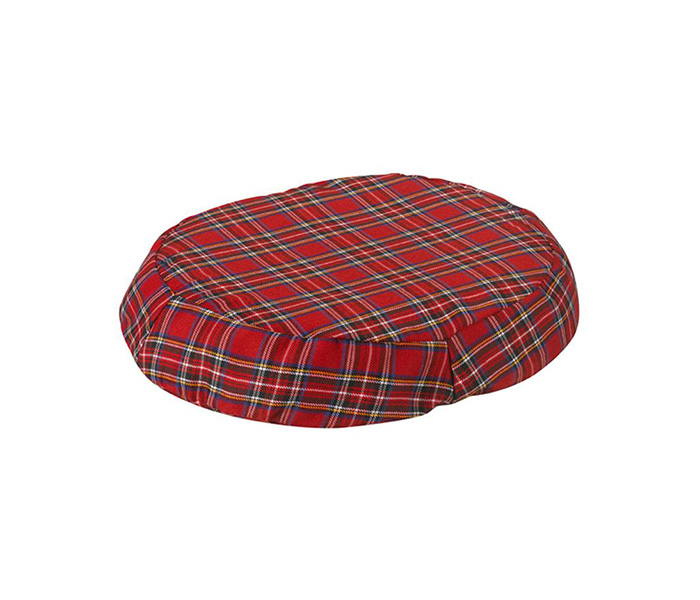 Jobri N12307933A Cotton Better Posture Plaid Design Ring Cushion - Zoom Image