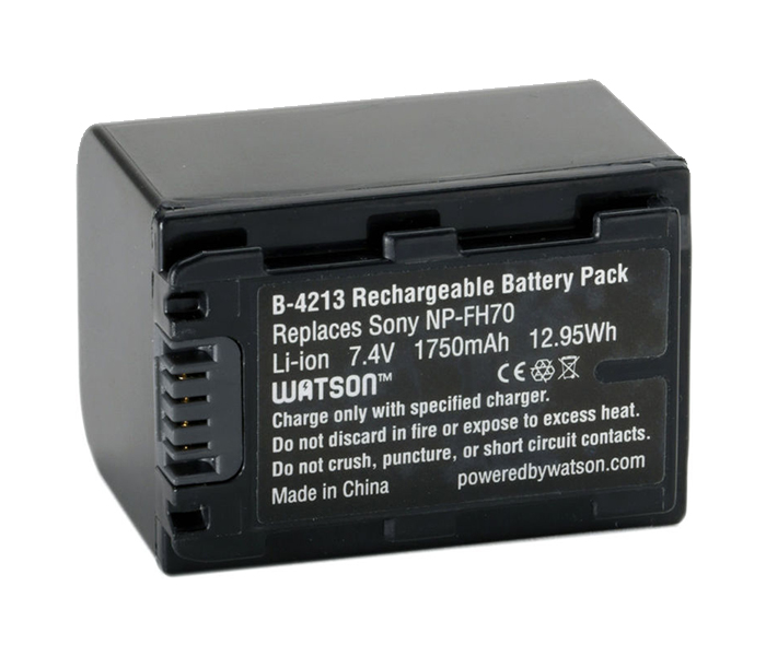 Sony NP-FH70 Rechargeable Lithium-ion Battery - Black - Zoom Image