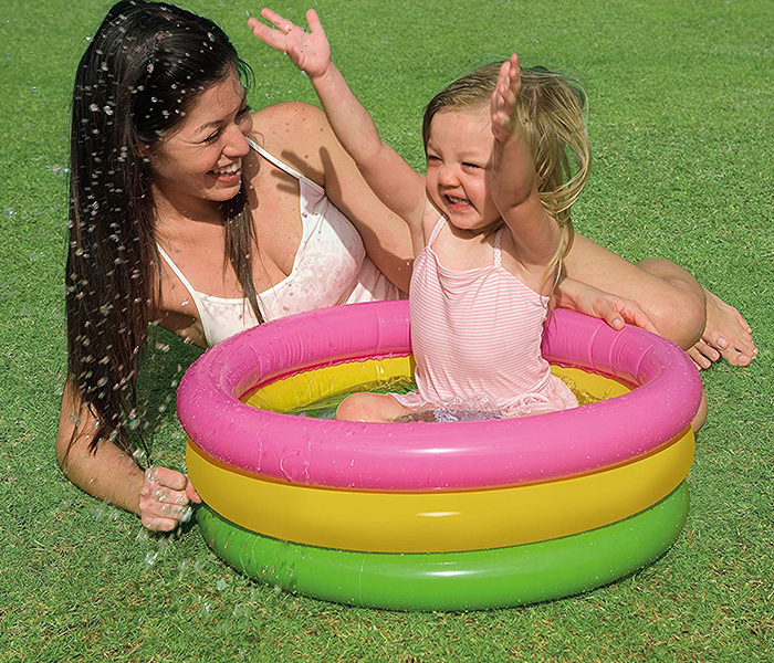 Intex ZX-57402 61 x 22CM Inflatable Sunset Glow Round Baby Pool - Zoom Image 2