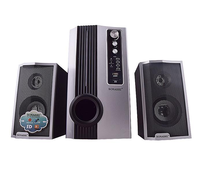 Sonashi SHS-7035-USR 2.1 Channel Woofer and Speaker with Radio, USB and SD Card Slot - Zoom Image 1