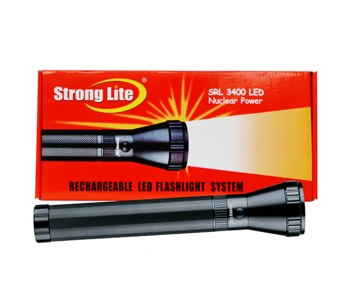 Strong Lite SRL3400LED Rechargeable LED Flash Light 3D - Black - Zoom Image