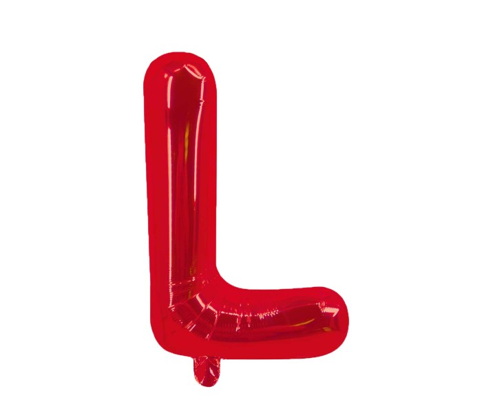 Party Time L-RE-803379 Letter L 16 Inch Foil Balloon Red - Zoom Image