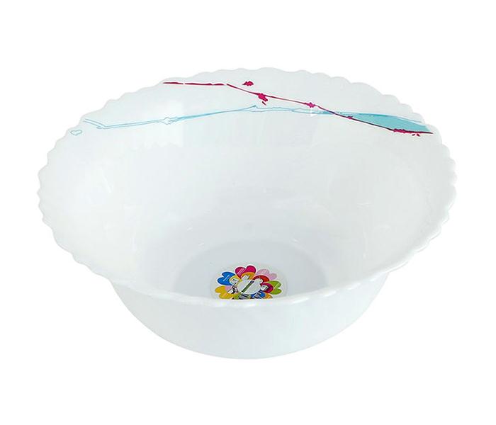 Royalford RF8877 5-inch Opal Ware Round Soup Bowl with Artflower Design - Zoom Image