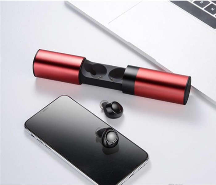 Fashionable Mini Double Side Earphone Wireless Bluetooth Headset with 2 in 1 Charging Box and External Mobile Power Bank with LED Indicator S2KAR Assorted  - Zoom Image 5