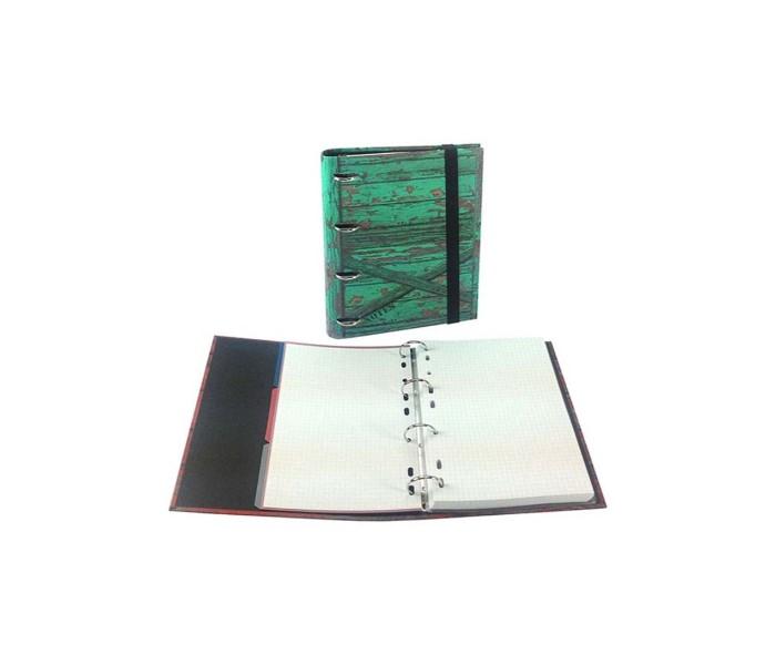 Senfort 92503 A5 Ring Book With Divider And Pocket Green Atlantic - Zoom Image