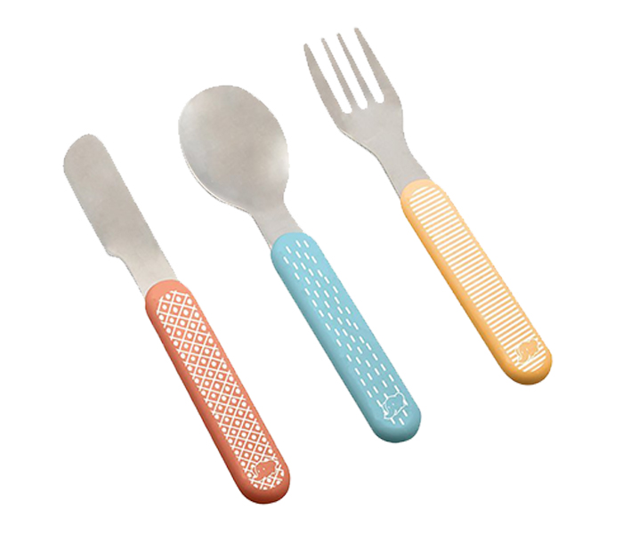 Bebe Confort 3105204600 Woodcamp Metal Cutlery - Set of 3 - Zoom Image