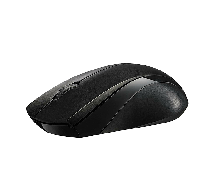 Rapoo 1830 Combo Wireless Optical Mouse & Keyboard - Arabic, Black 11328 - Zoom Image 3