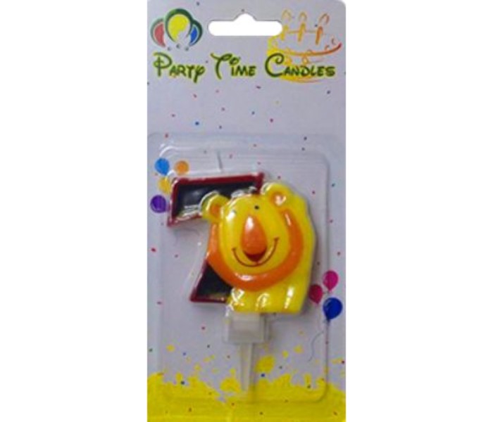 Party Time M116 Animal Birthday Candle 7 Multicolor - Zoom Image