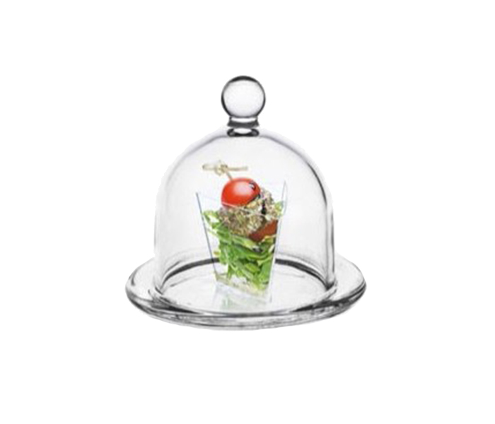 Cok CE-158-NM02 12.3 cm Quesera Basic Transparent Glass Container - Zoom Image