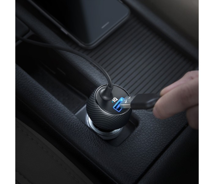 Anker A2214 PowerDrive Elite 2 Ports Car Charger with Lightning Connector Black - Zoom Image 2