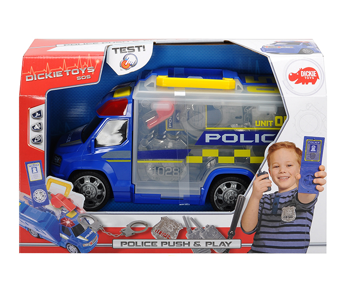 Dickie 203716005 33CM Police Squad Push & Play Set - Blue - Zoom Image 3