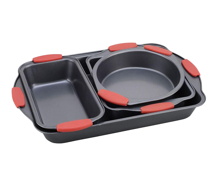 Royalford RF7683 4 Pieces Baking Set - Black - Zoom Image