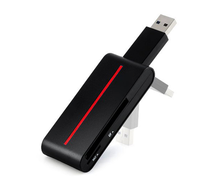 Trands TR-CA9819 All in One USB 3.0 Multi Card Reader for PC Laptop - Black - Zoom Image