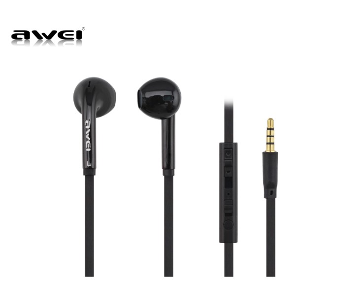 Awei ES15HI Crystal Clear Stereo Headset Black - Zoom Image