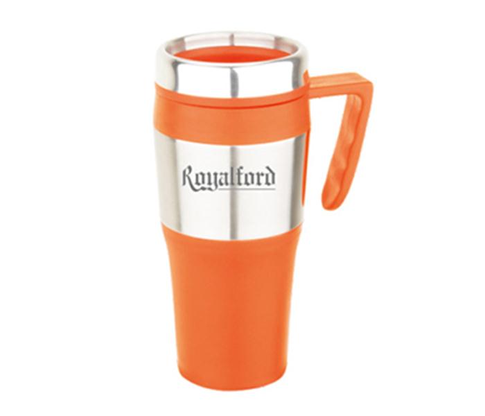 Royalford RF6153 16 oz Travel Mug - Orange - Zoom Image