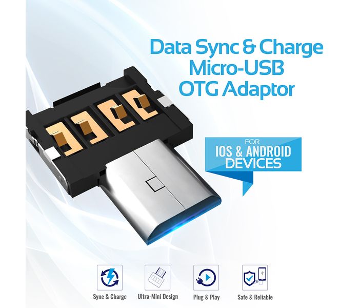 Promate Nano-OTG Data Sync & Charge Micro-USB OTG Adaptor - Zoom Image 1