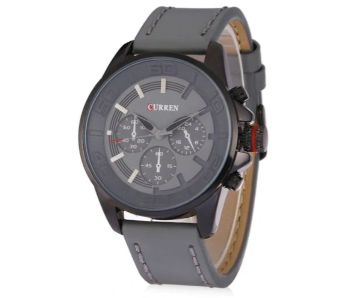 Curren 8187 Casual Analog Quartz Watch For Men Grey - Zoom Image 1