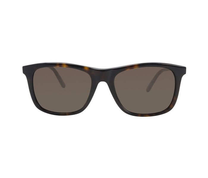 Mont Blanc MB 606S 52E Round Havana Frame & Brown Mirrored Sunglasses for Men - Zoom Image 2