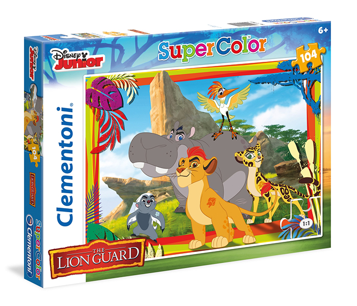 Clementoni 27969 Disney Super Colour The Lion Guard Children Puzzle - 104 Pieces - Zoom Image 2