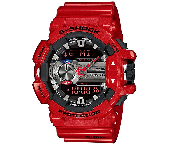 Casio G Shock GBA-400-4ADR Mens Analog and Digital Watch Black and Red - Zoom Image