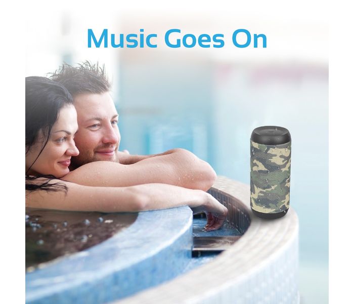 Promate Silox Wireless Hi-Fi Stereo Speaker with Handsfree Function for Outdoor & Indoor - Camouflage - Zoom Image 6