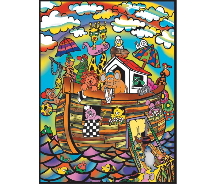 Color Velvet L1 Noah's Ark Design Coloring System Multi Color - Zoom Image